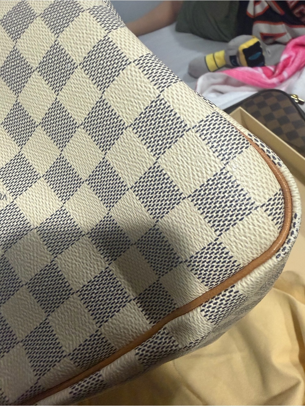 LOUIS VUITTON DAMIER AZUR SPEEDY 30 - AUTHENTIC W/COA BOX AND DUSTY. Giftable - Picture 10 of 15